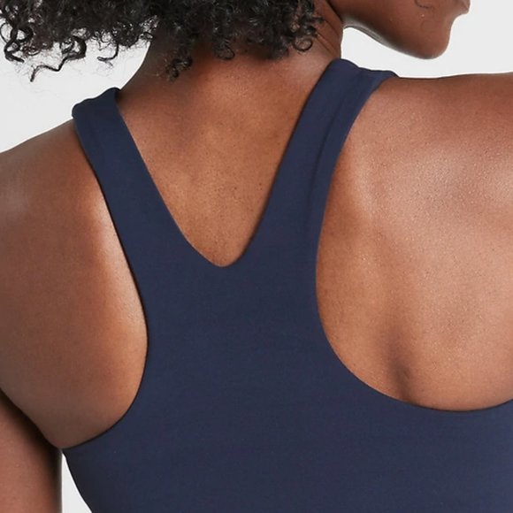 NWT Athleta Navy Conscious Crop Sports Bra - Picture 3 of 7